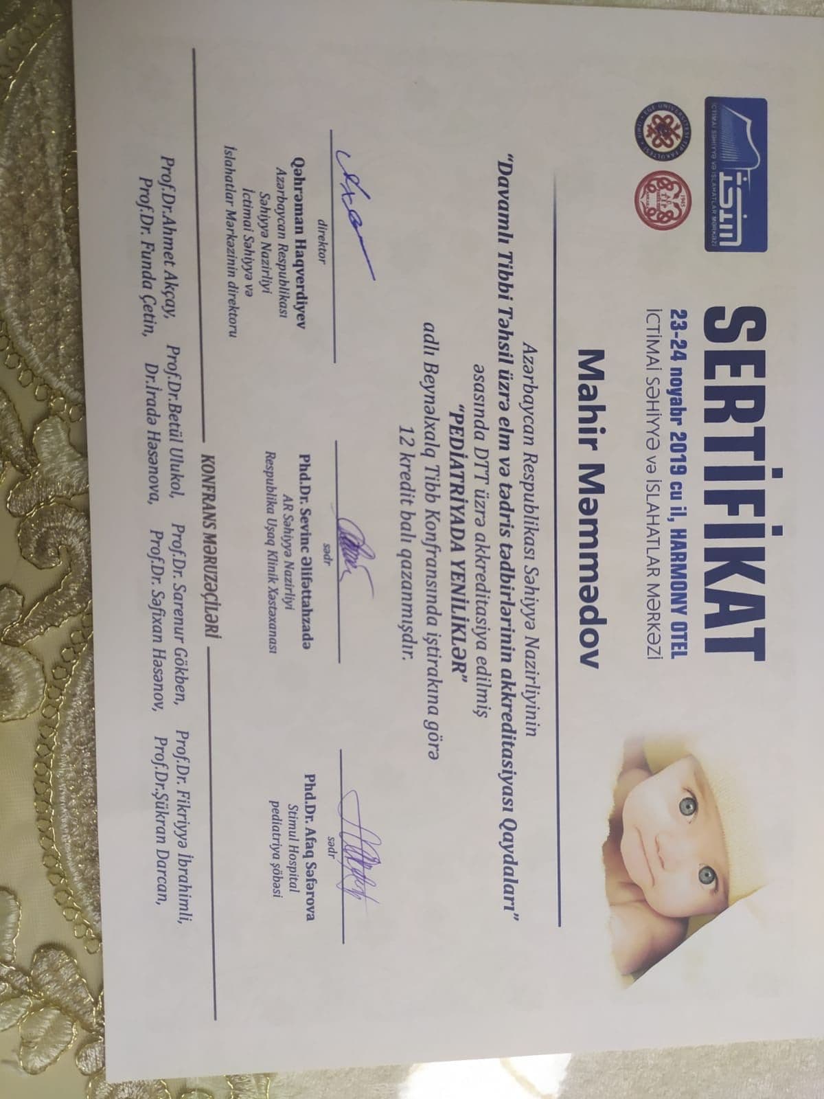 Həkim Peşəkar Sertifikatı 8 - Turan Hospital