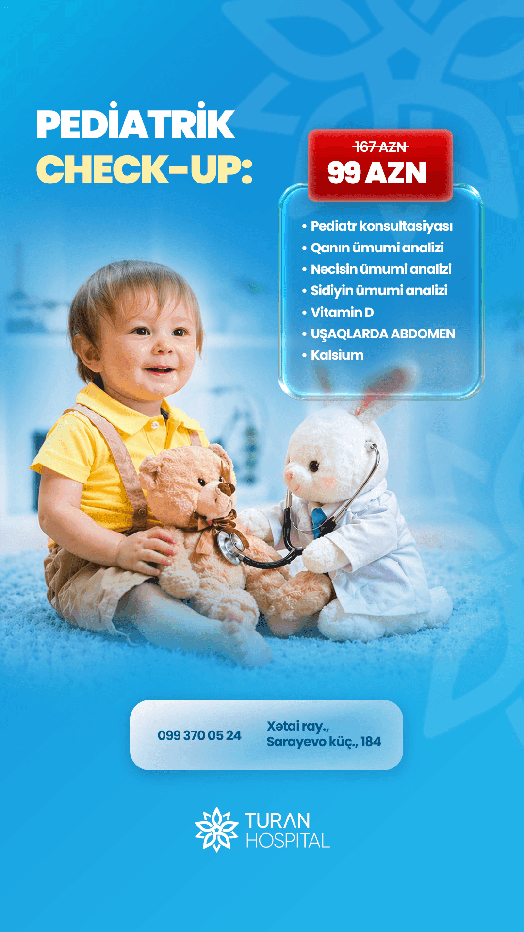 Pediatrik Check-up - Turan Hospital Xəbərləri və Aksiyalar